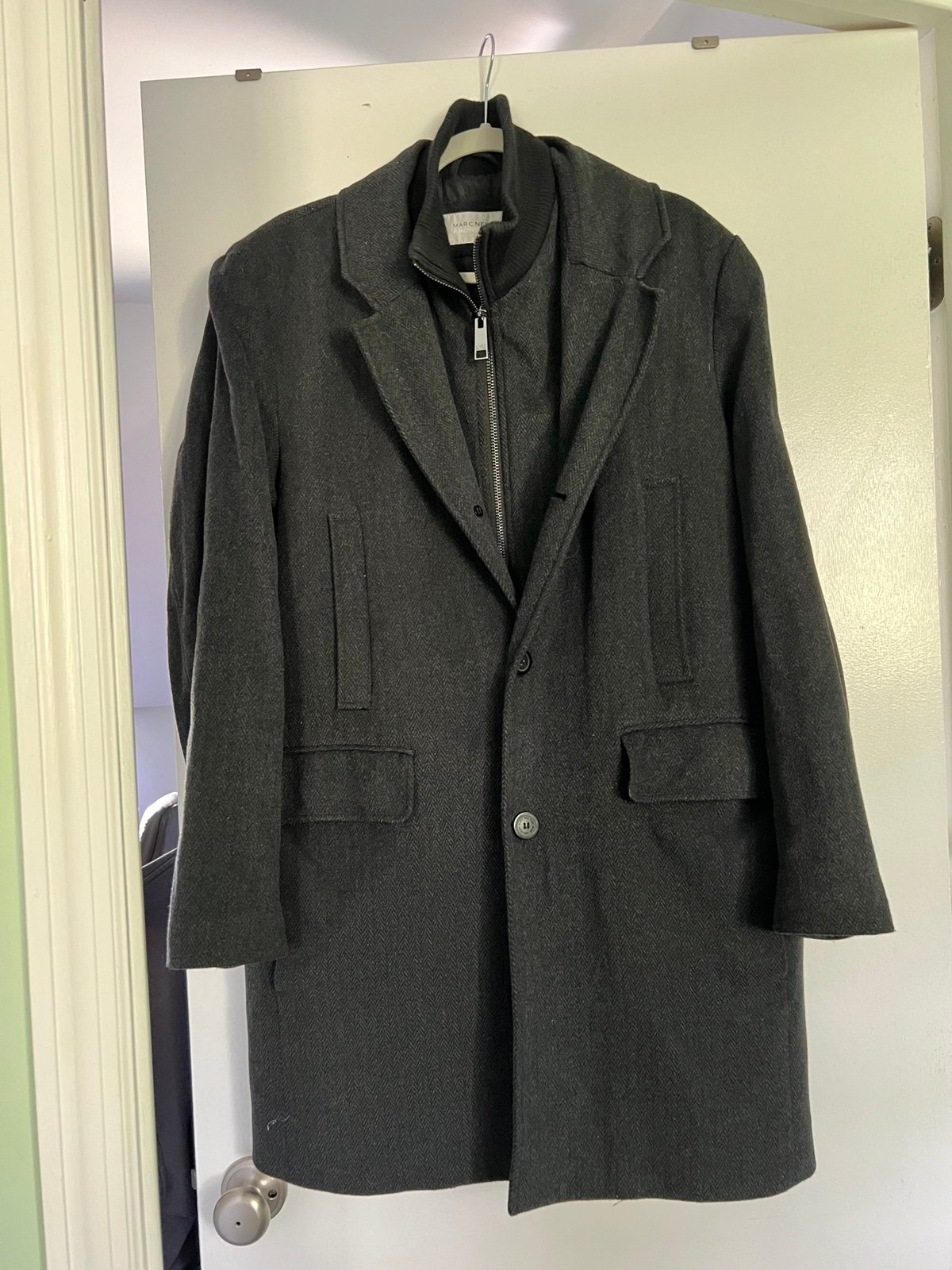 Marc New York Andrew Marc Men’s Wool Overcoat Medium