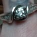 White gold diamond ring