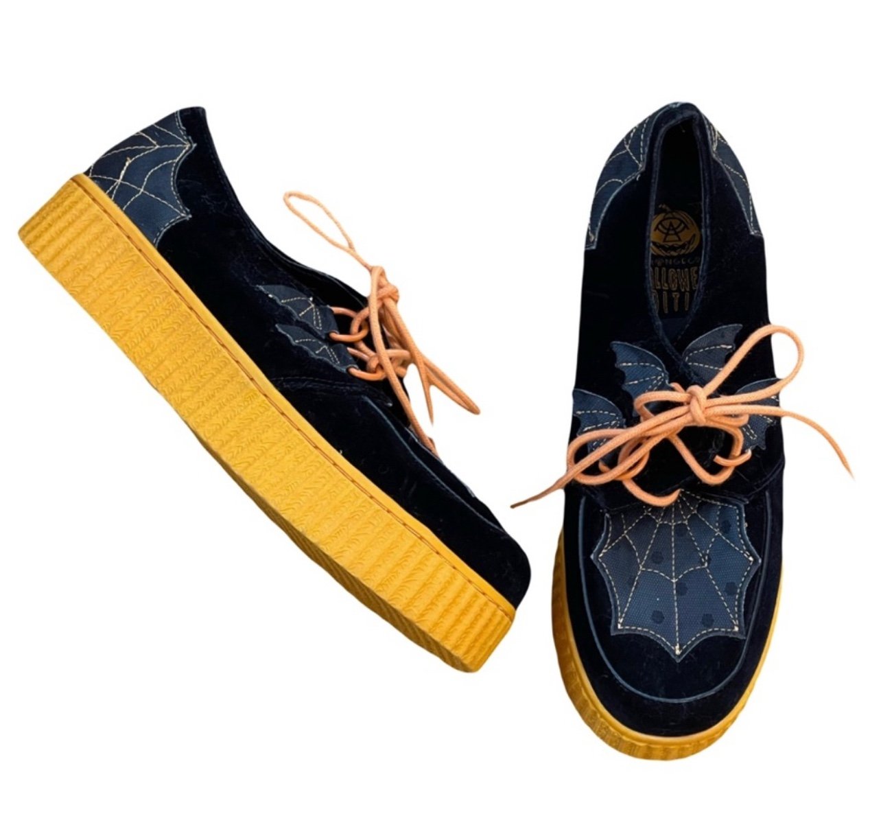 Strange Cvlt Halloween Krypts Black & Orange Spiderweb Creepers