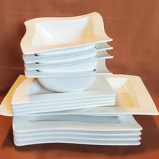 Villeroy and Boch 13 Pieces White Dinner Salad Dessert Bowls Plates