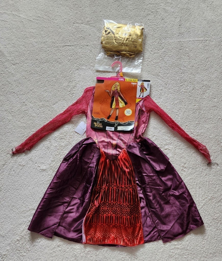 New Halloween costume Hocus Pocus Sarah's outfit dress size girl XL 14/16