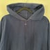 Nike Center Swoosh Hoodie Vintage 90s White Tag Embroidered Navy Blue Size XXL