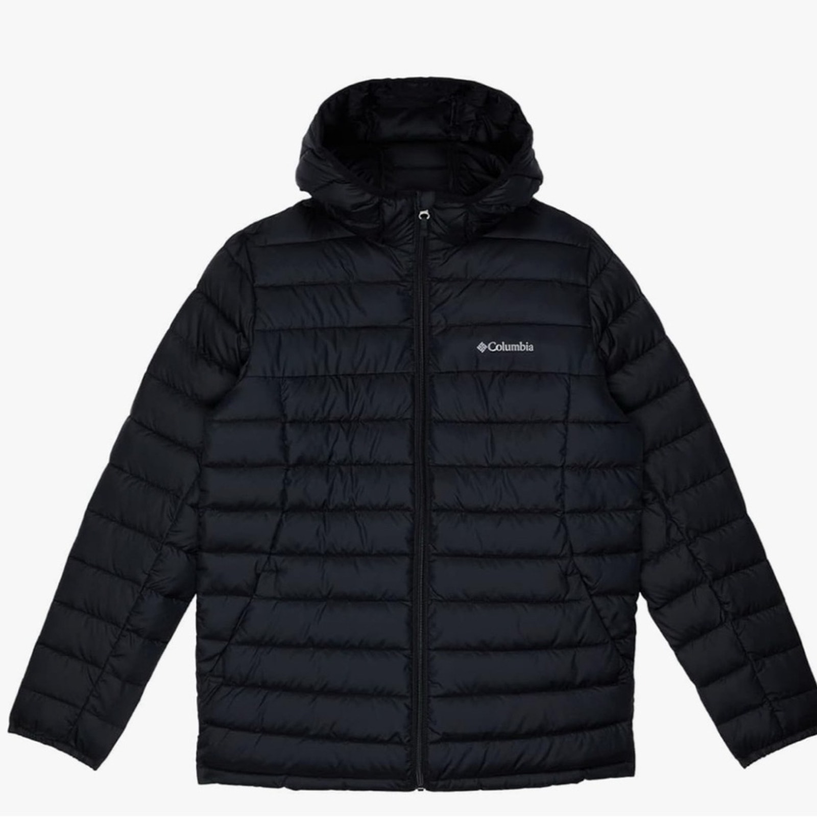 Columbia Boys' Silver Falls Black Hooded Jacket Large 14-16