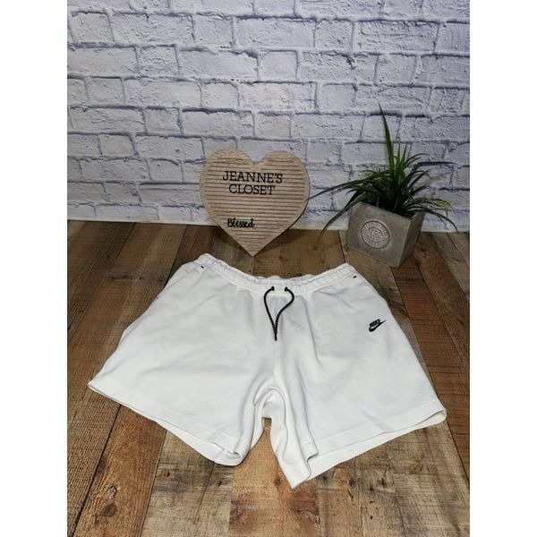 Nike Sportswear Tech Fleece Shorts Sail White Black CU4503-133 Athletic 2X