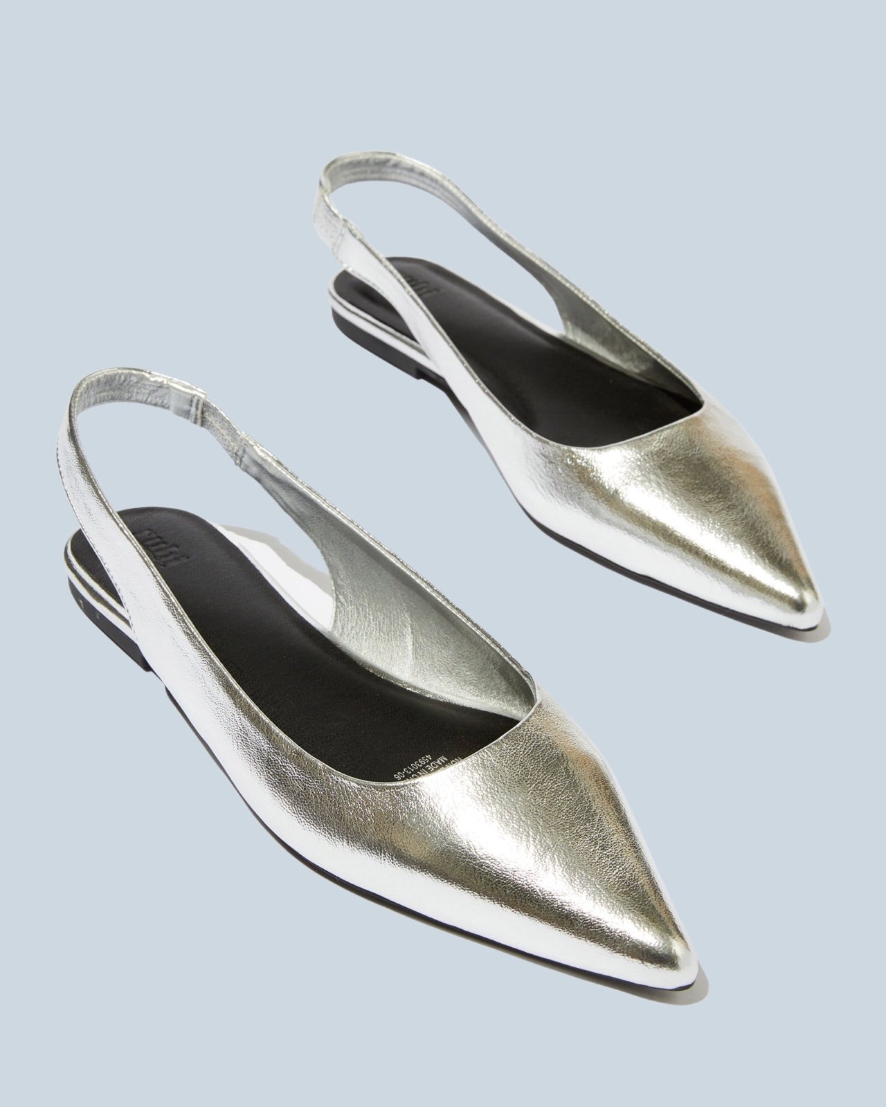 Women ! Cotton On ! New ! Sale ! Zadie Slingback Point ,silver textured size 6
