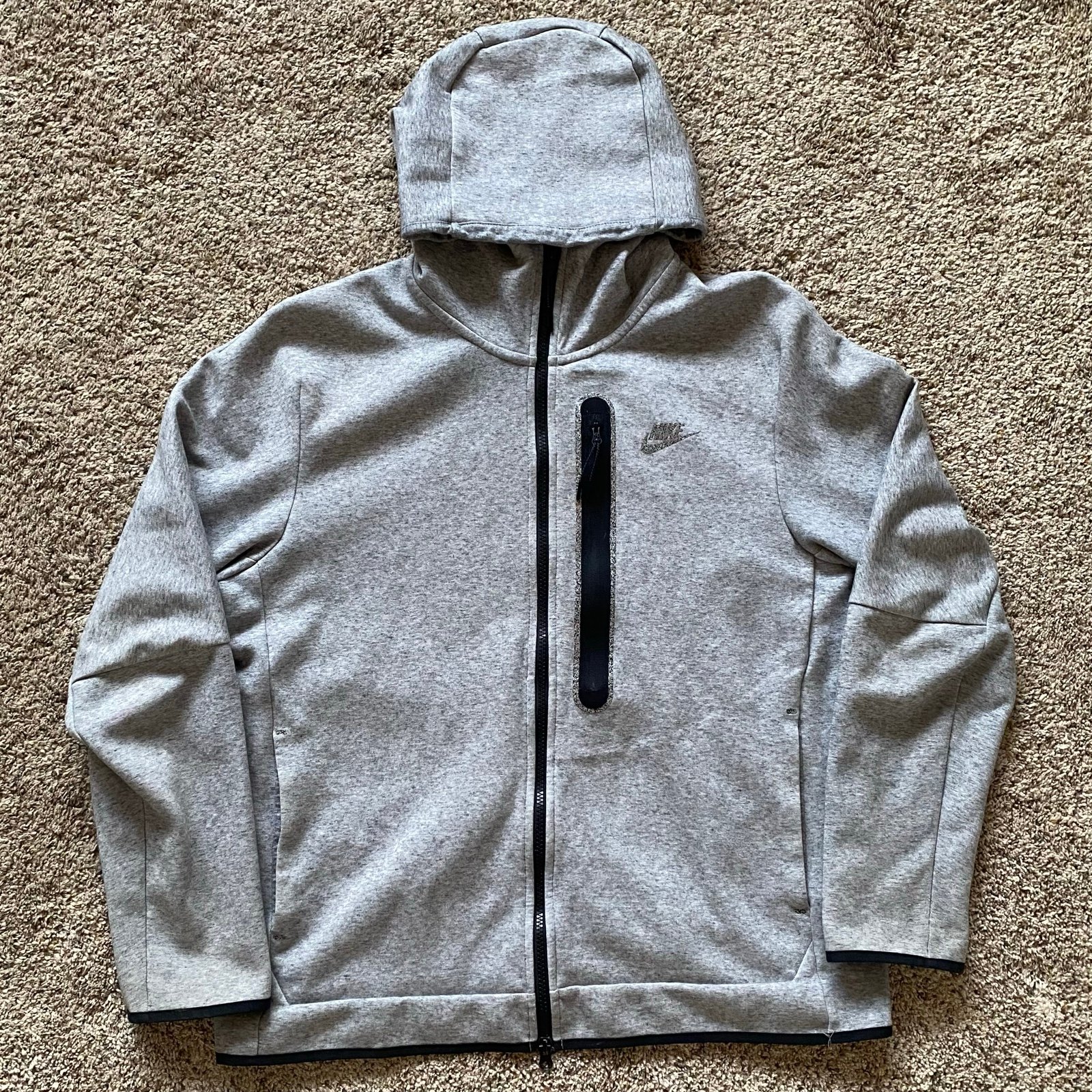 Nike Sportswear Tech Fleece Men’s Large Full Zip Hoodie Sweatshirt DR9150-032