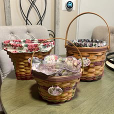 Longaberger May Series Baskets - Lot of 3 - Morning Glory, Geranium & Sweet Pea