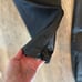 St. John suede Leather elastic waist zip cuffs pull on Pants size 8