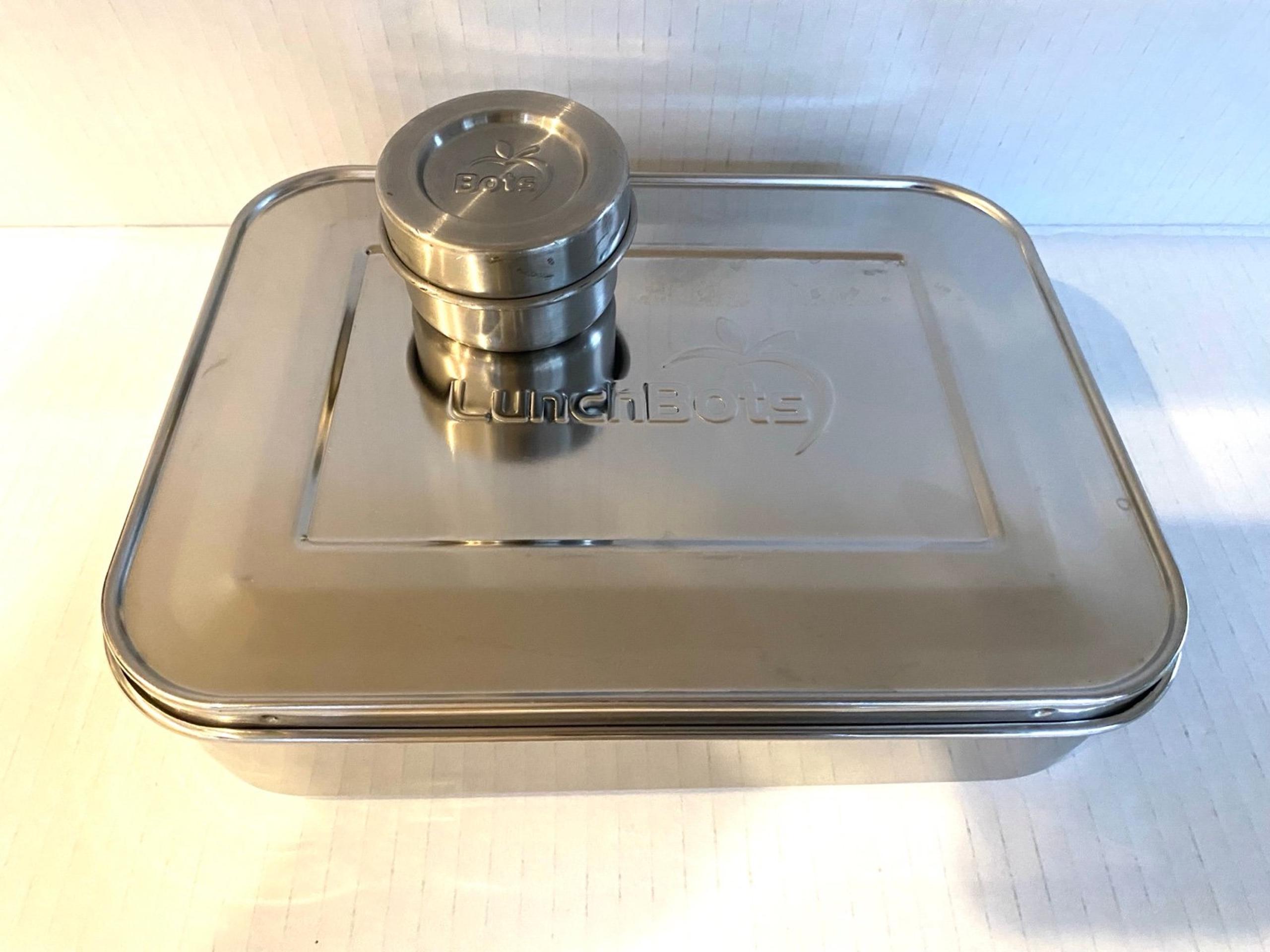 Lunchbots Stainless Steel Lunch Box and Dipping Sauce Container