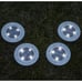 Solar LED IN-Ground 4 Disk Light Pucks I Stainless Finish I Auto Dusk Turn On