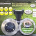 Solar LED IN-Ground 4 Disk Light Pucks I Stainless Finish I Auto Dusk Turn On
