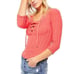 Free People Ice Cold Ribbed Top In Rose Crimson