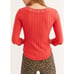 Free People Ice Cold Ribbed Top In Rose Crimson
