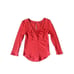 Free People Ice Cold Ribbed Top In Rose Crimson