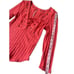 Free People Ice Cold Ribbed Top In Rose Crimson