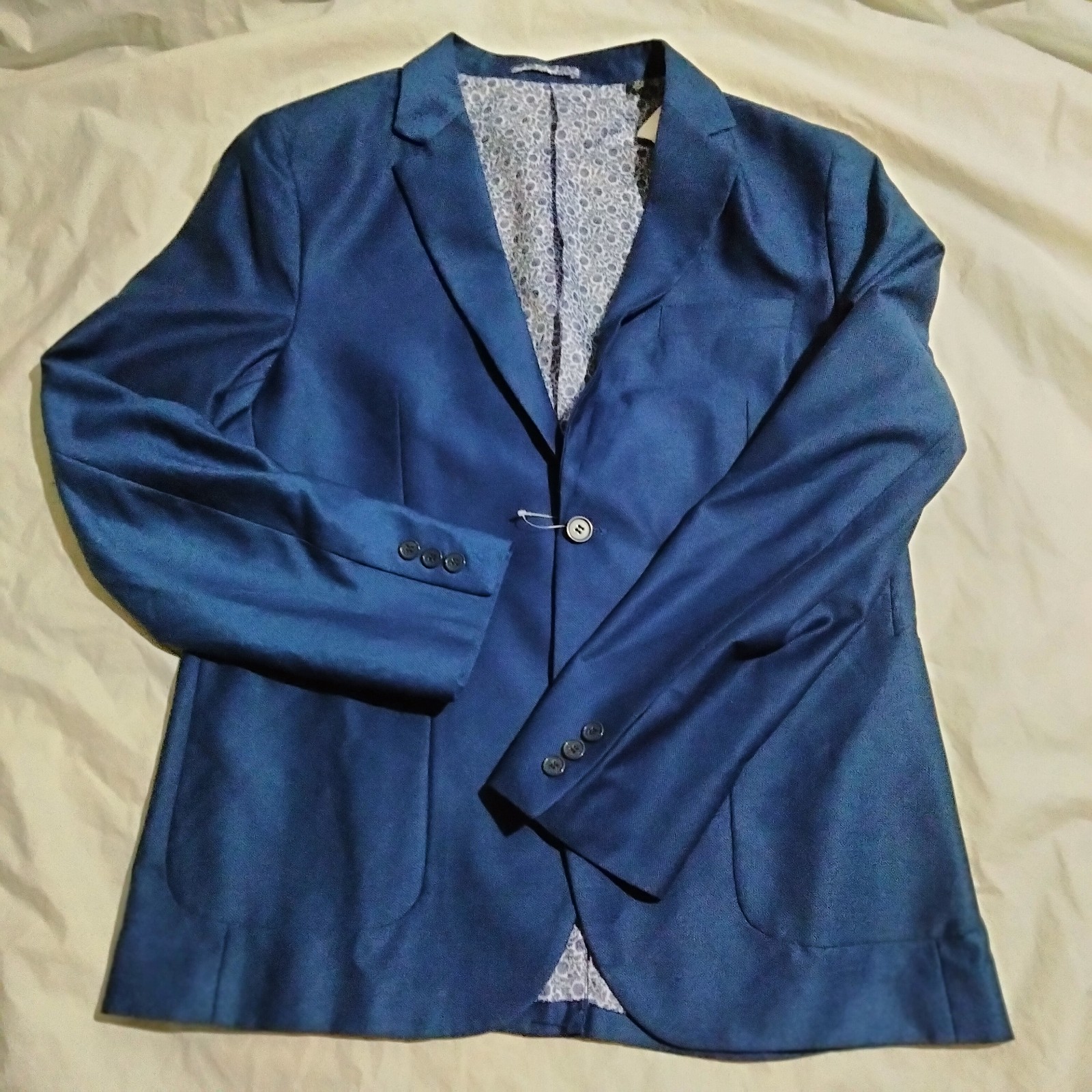 TailorByrd Collection Mens Sport Coat Jacket Blazer Navy Blue Size 42R