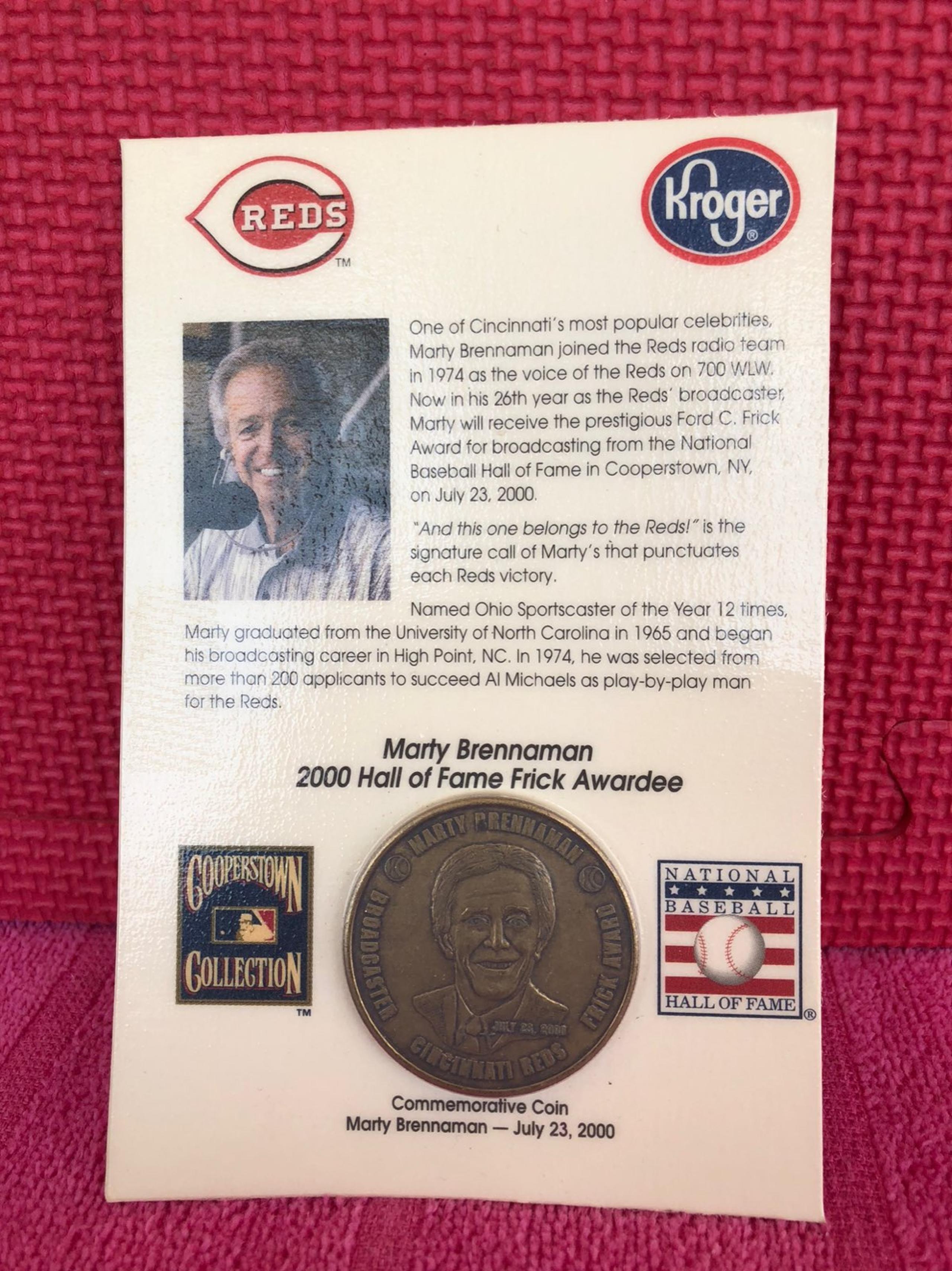 Marty Brennaman 2000 Hall of Fame Commem