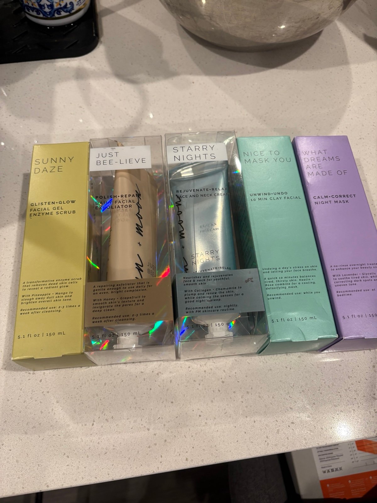 Sun And Moon Skincare Bundle NEW 5 Pieces