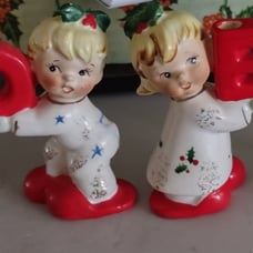 Vintage Napco Ceramic NOEL decorations