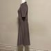 Ann Taylor pink navy houndstooth midi dress