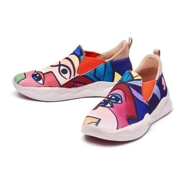 UIN Women's Sneakers Lightweight Walking Comfy Shoes (Fantasy Mijas II)