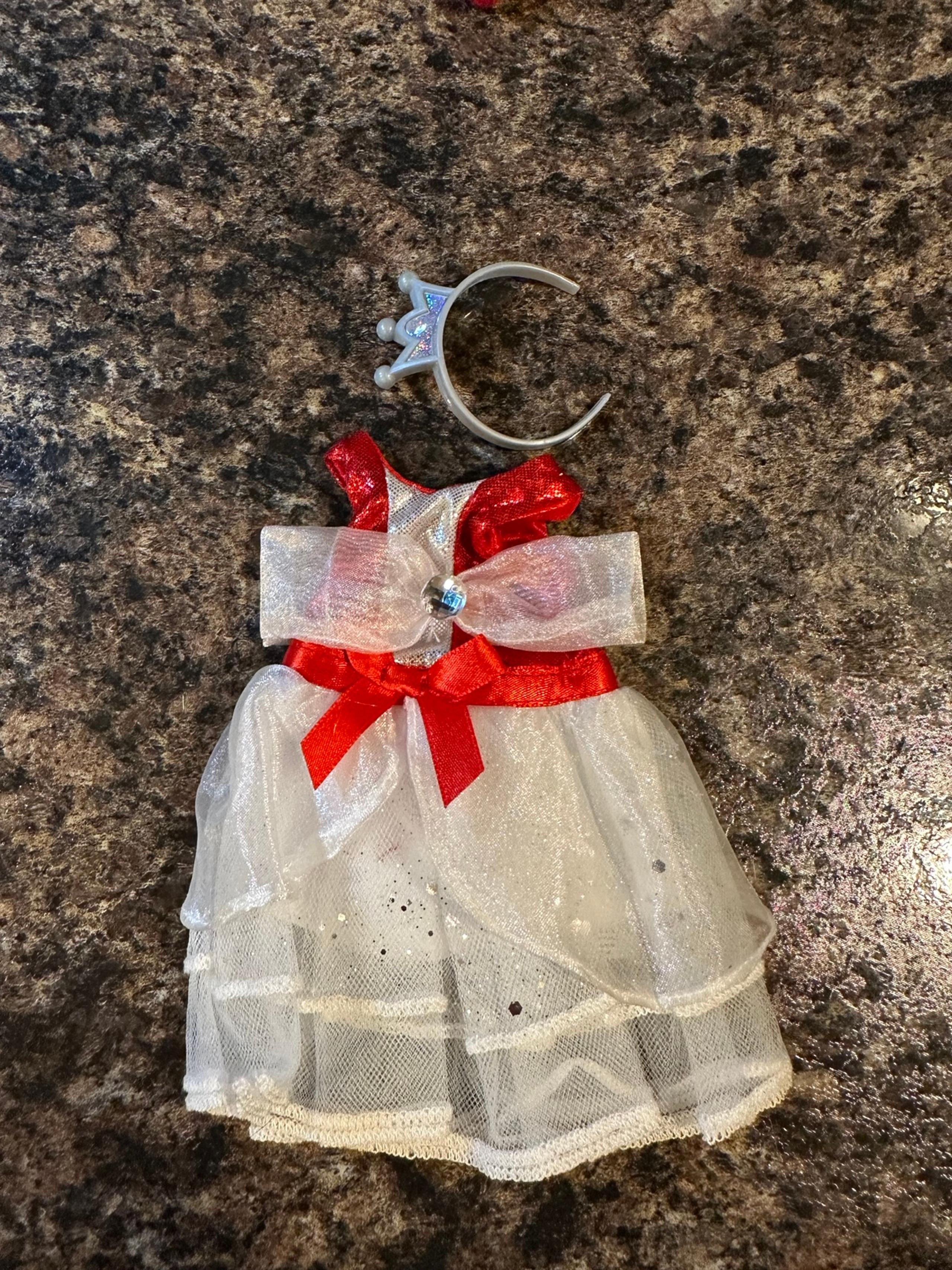 Elf on the Shelf - Peppermint Princess Dress and Crown