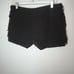 Maison Scotch Black Suede Leather Fringe Shorts 6
