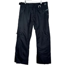 Ocean and Earth Women's Black Snow Pants Fleece Lined Medium