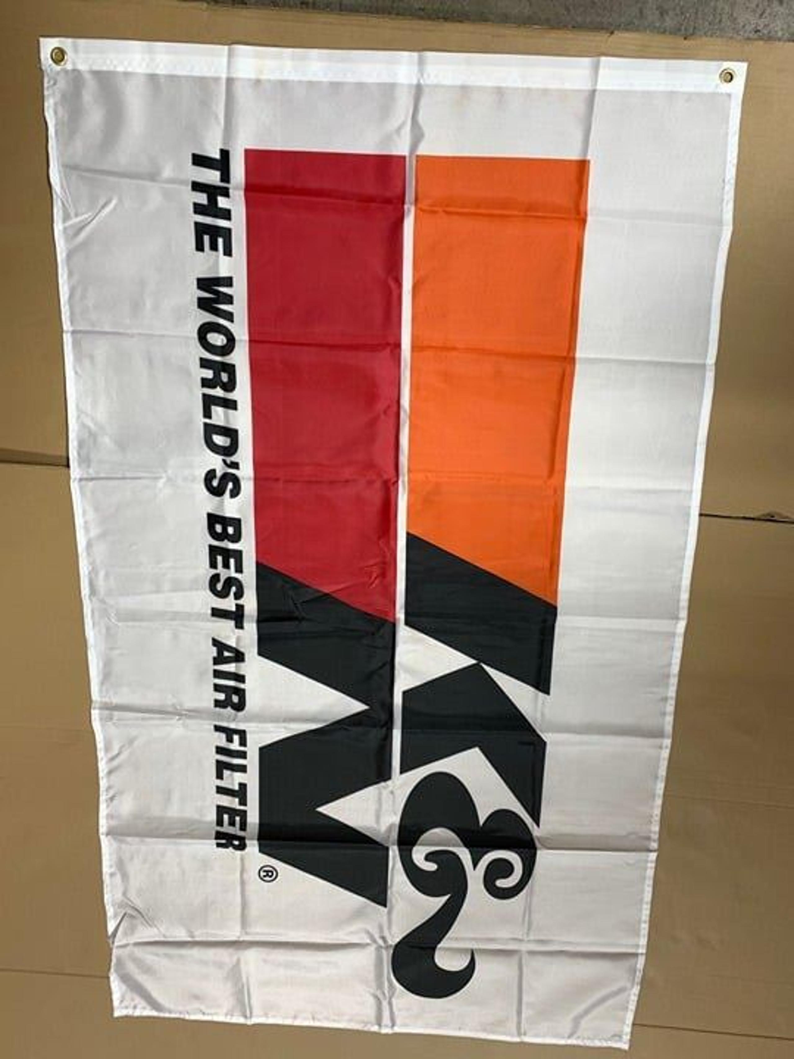 K&N Banner Flag 3x5ft 90x150cm Poly Garage Shop Wall Decor