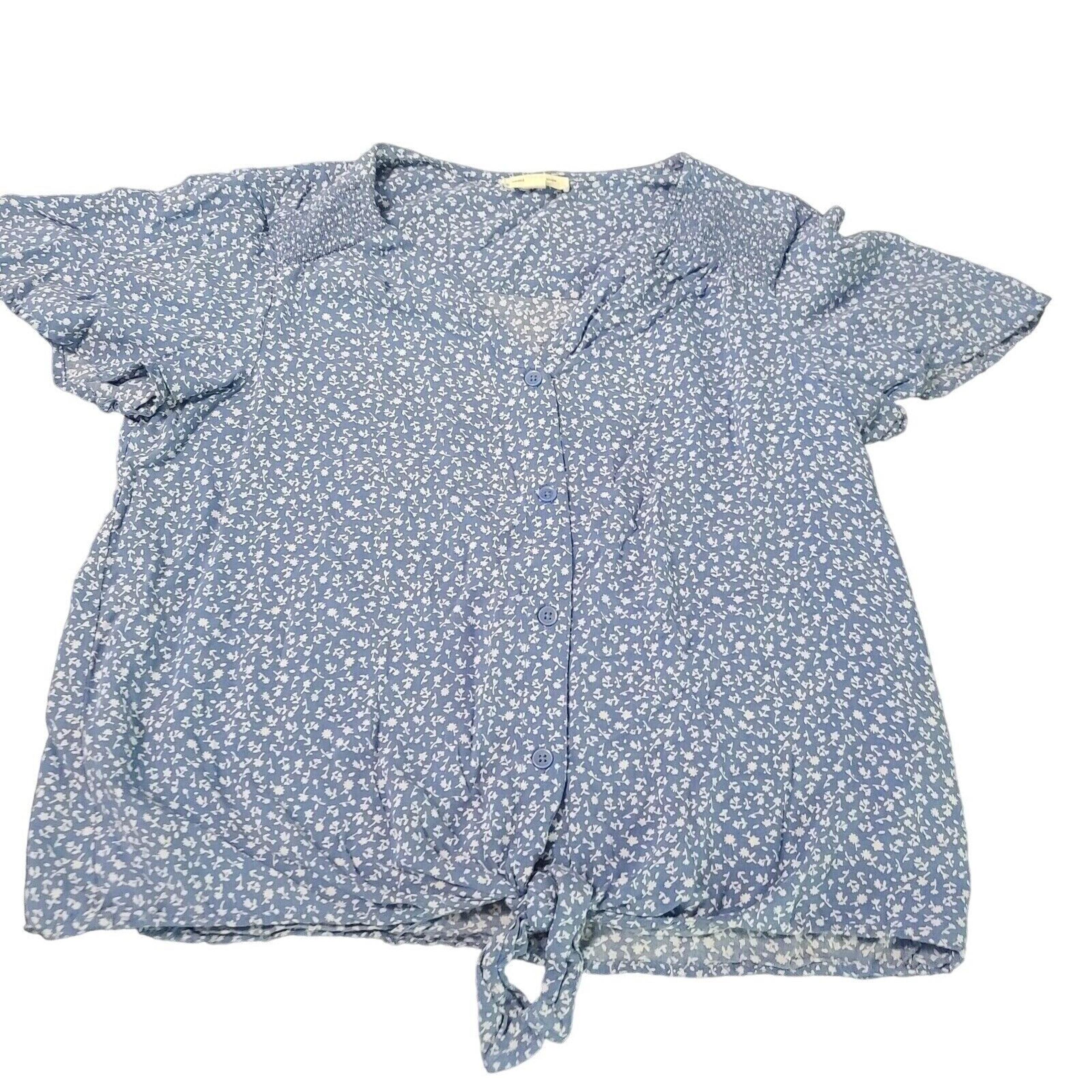 Beach Lunch Lounge Collection Womens Button Up Multicolor Size Small Viscose