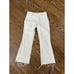 L'Agence Ivory Raw Hem High-Rise Crop Flare Jeans Size 27