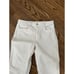 L'Agence Ivory Raw Hem High-Rise Crop Flare Jeans Size 27