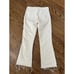 L'Agence Ivory Raw Hem High-Rise Crop Flare Jeans Size 27