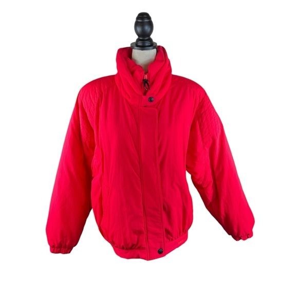 Vintage Obermeyer Jacket Heavyweight Ski Snow 80’s 90’s Neon size 12