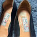 Vintage Stuart Weitzman Navy Leather Espadrilles Size 7