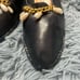 Vintage Stuart Weitzman Navy Leather Espadrilles Size 7