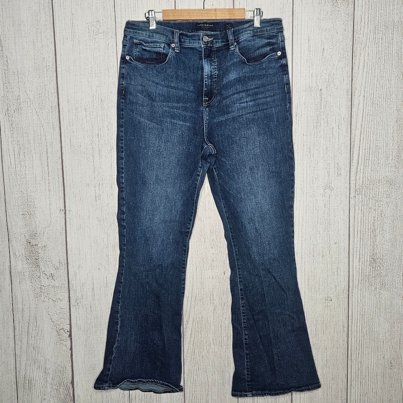 Lucky Brand High Rise Flare Stevie Dark Wash, sz 16/33