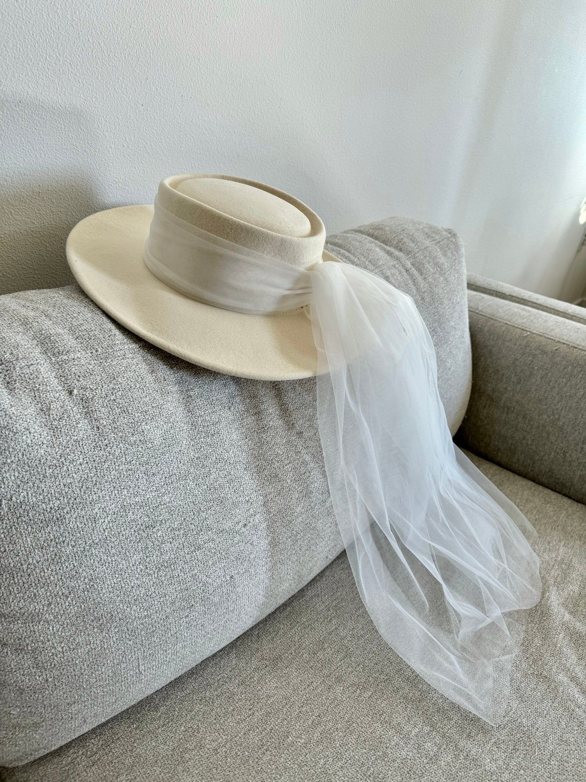 Handmade bridal hat