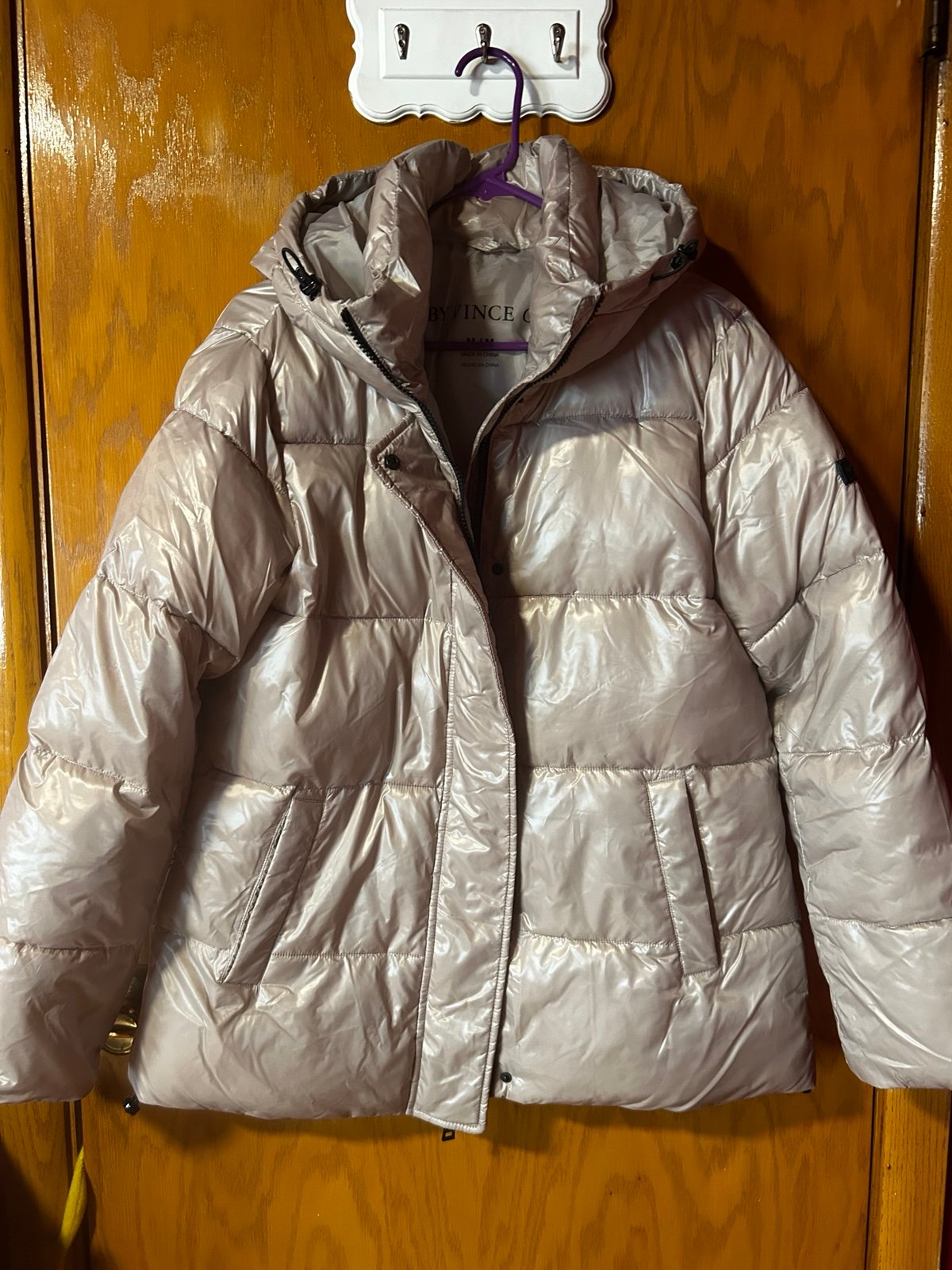 Vince Camuto Women's Tan Puffer Jacket