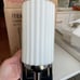 Chrome Bathroom Sconce with White Glass Shade