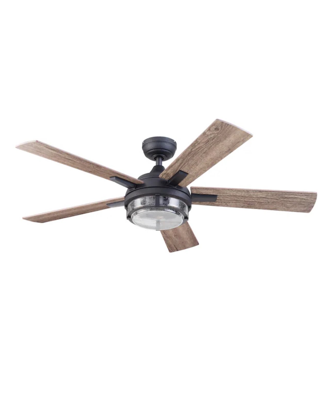 Harbor Breeze Summersville 52In Black Ceiling Fan- Cracked CANOPY, 3856486