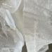 Vintage white Maxi boho chiffon dress beaded with shawl custom made XS