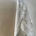 Vintage white Maxi boho chiffon dress beaded with shawl custom made XS