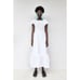 Zara Crochet Knit Tiered Midi Dress