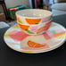 Kate Spade Rainbow Celebration 2 Plates & 2 Bowls