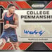 Marcus Sasser 2023-24 Prizm Draft Picks College Penmanship Auto Red Prizm 32/125