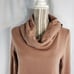MOMO NWOT Tan Cowl Neck Dress XSmall