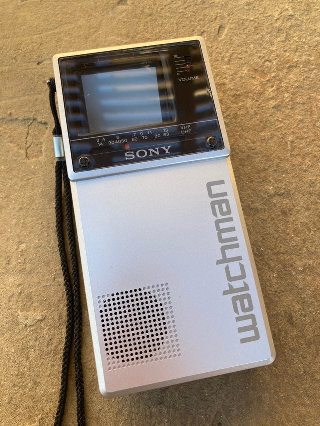 Sony Watchman hand held tv (1983)