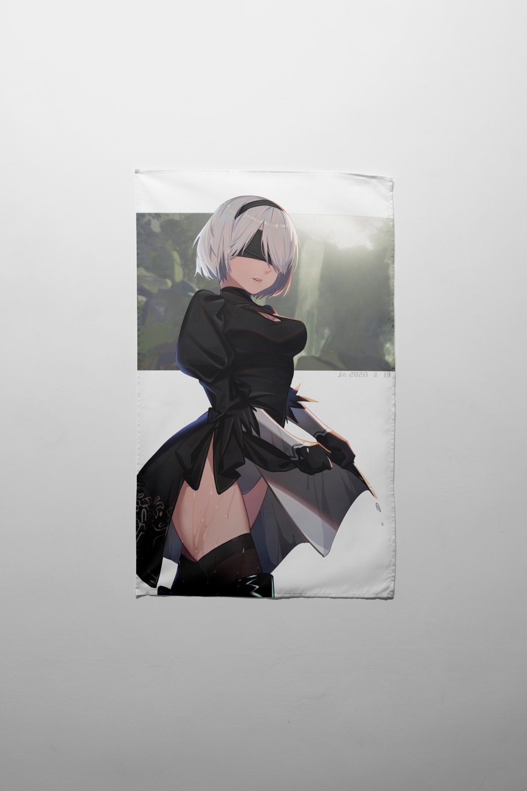 Nier anime 60x90 wall tapestry
