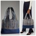 Anna Sui Tinsel Tweed and Denim Tote